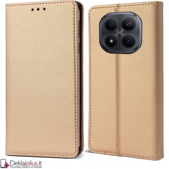 Telone atverčiamas dėklas - auksinės spalvos (Xiaomi Redmi Note 15 5G/4G/Poco M8 5G)